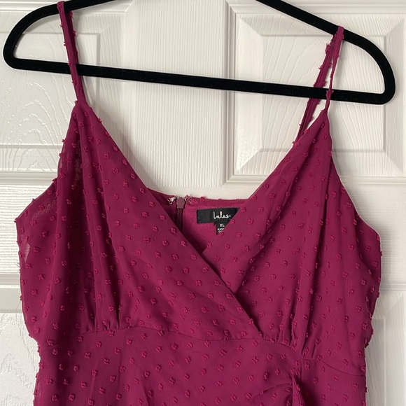 Lulu’s Magenta Wedding Guest Dress - Picture 2 of 8